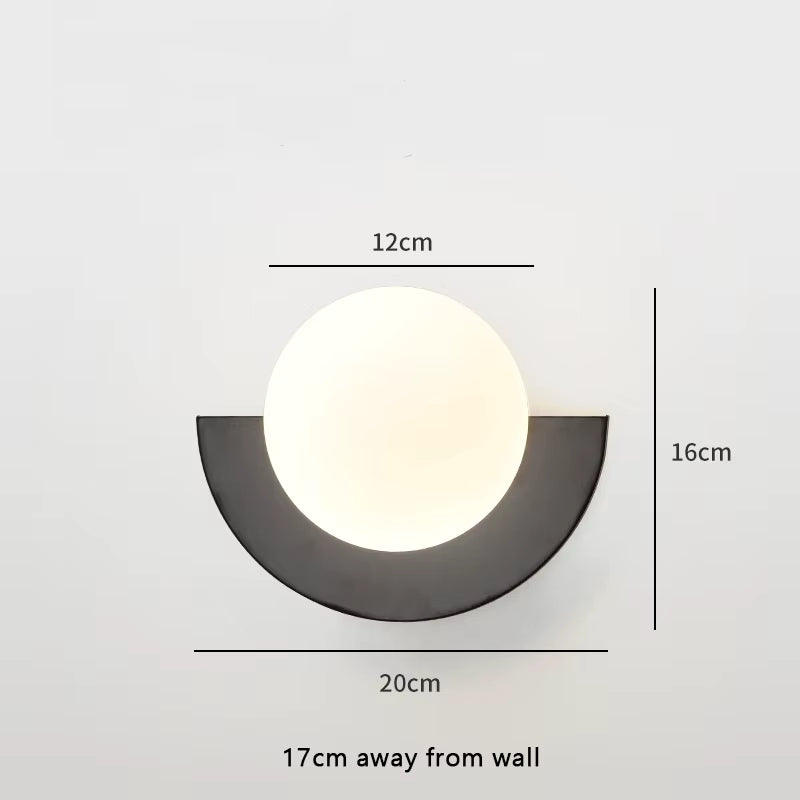 Farbige Wandleuchte, minimalistisches Design