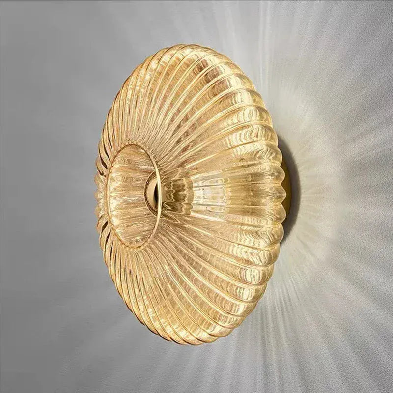 Glass Wall Lamp Glass Wall Sconce For Corridor Background Bedroom Living Room Bedside Ambiance Wall Light Indoor Home Decor