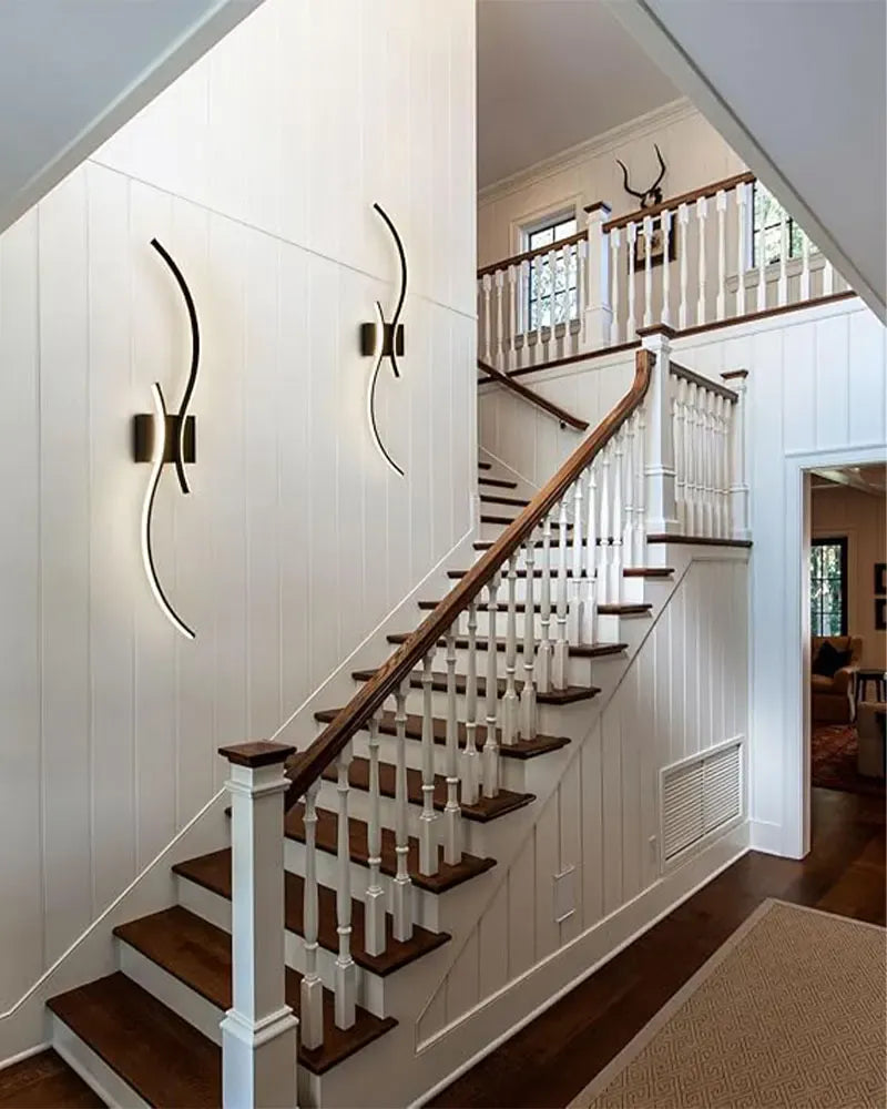 Applique murale LED design moderne ondulée