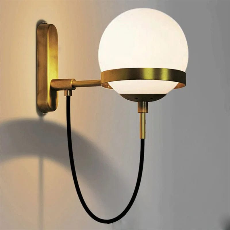 Applique globe boule de verre