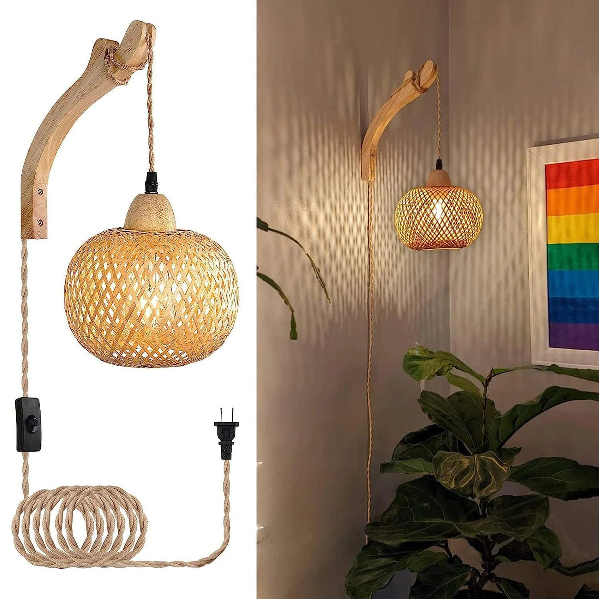 Applique Murale Bambou
