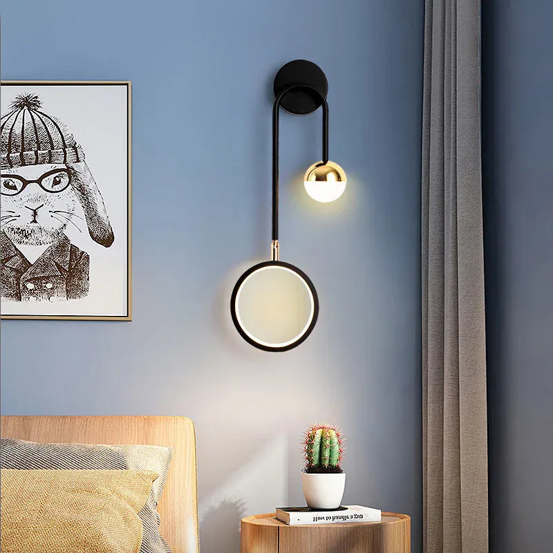 Applique murale boule led design moderne
