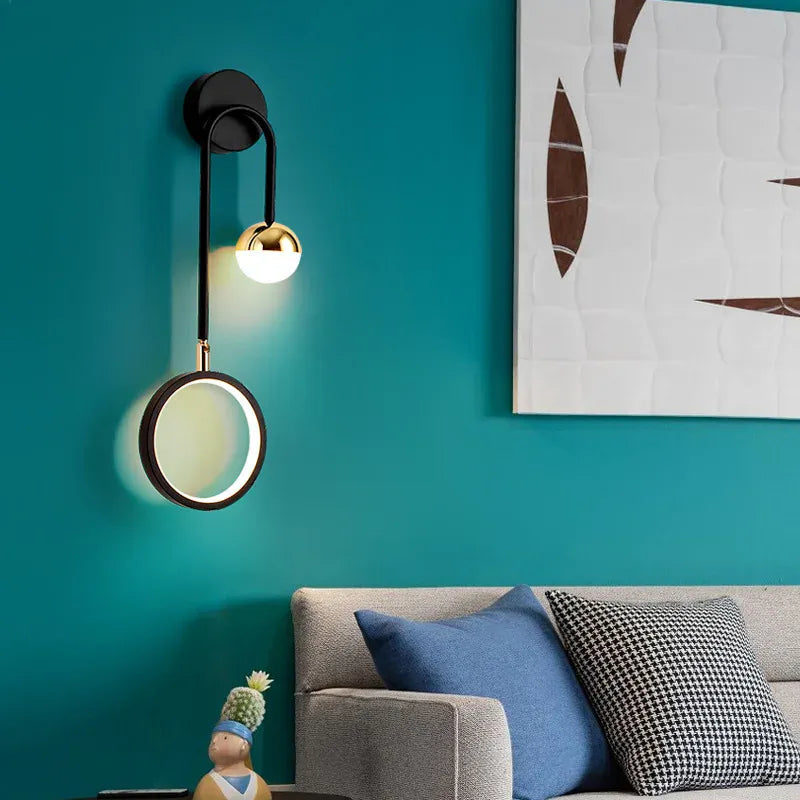 Applique murale boule led design moderne