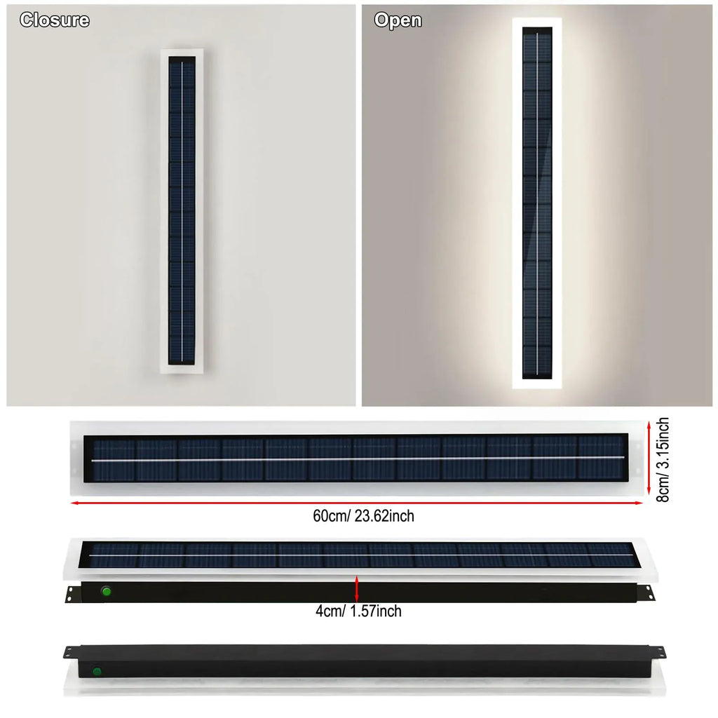 Applique murale extérieure solaire LED IP65