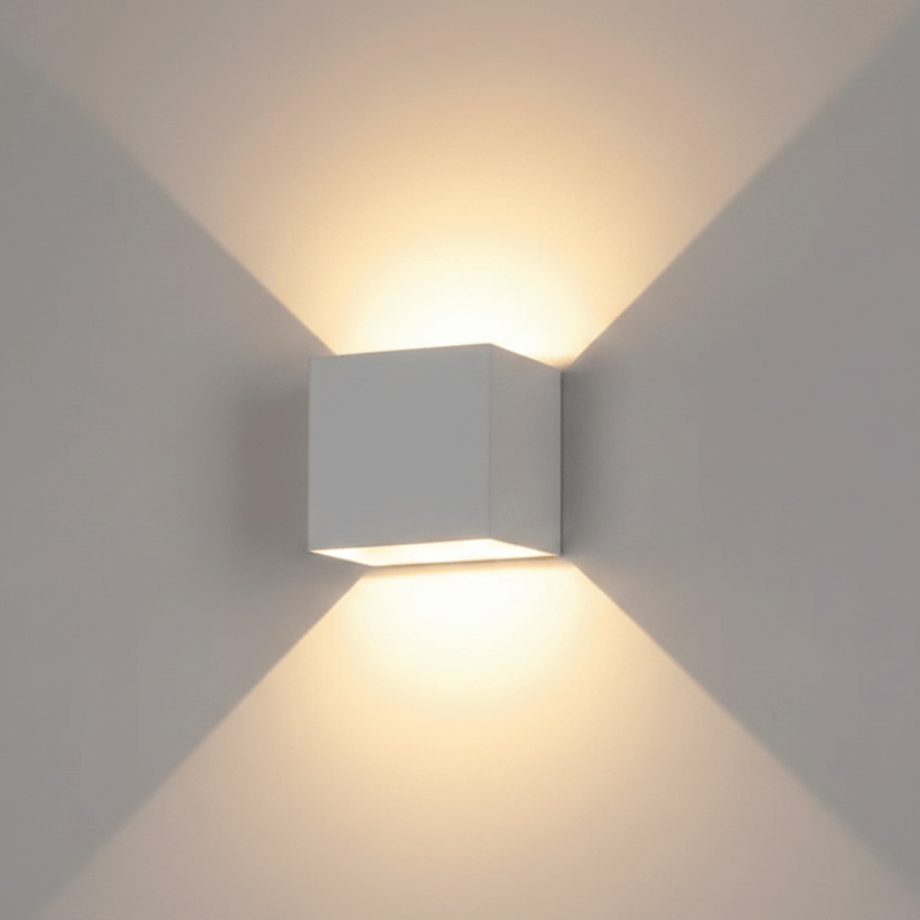 LUMIÈRE FROIDE 6000k / BLANC 6w Applique murale IP 65 minimaliste