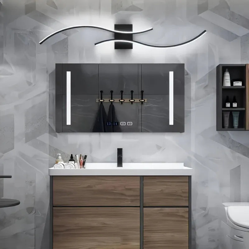 Applique murale LED design moderne ondulée