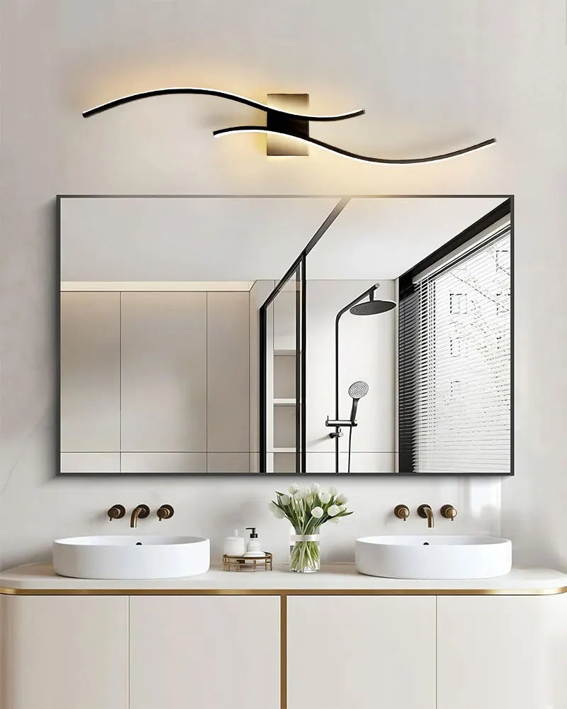 Applique murale LED design moderne ondulée