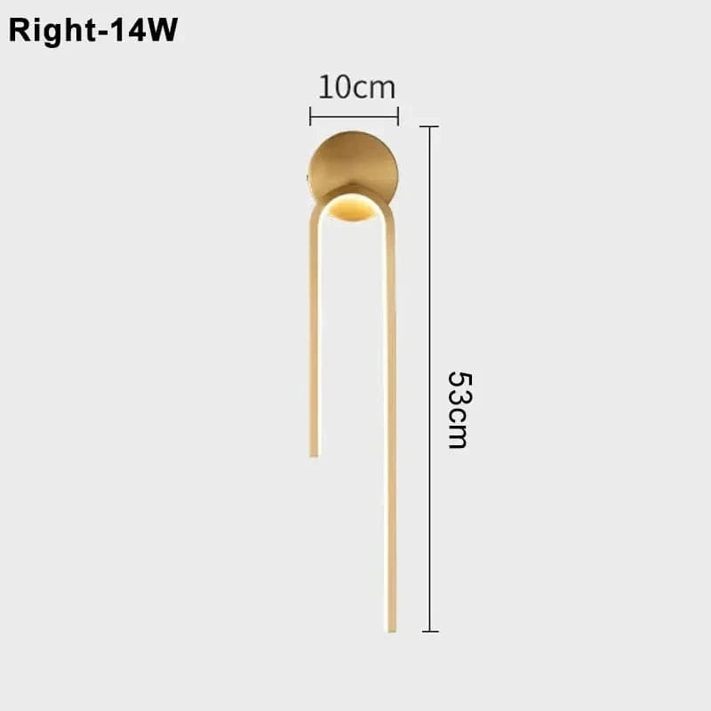 OR - DROITE / Warm White (2700-3500K) Applique murale led pour chambre