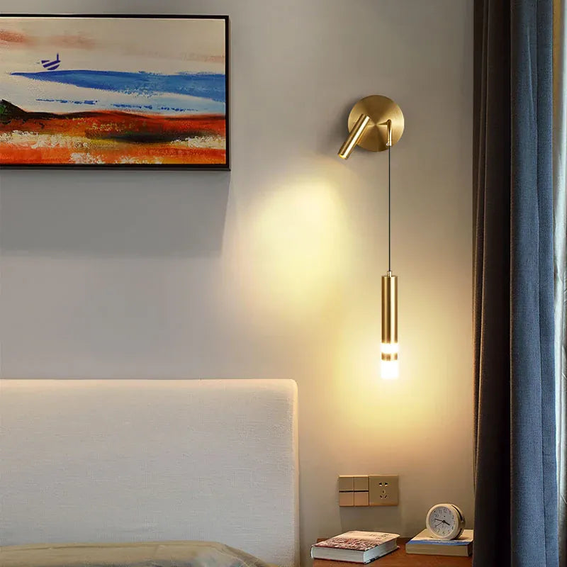 Applique murale liseuse avec pendant