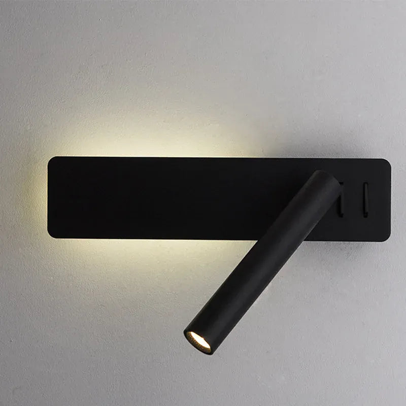 Black / Warm White (2700-3500K) / 3-6W Applique murale liseuse spot orientable