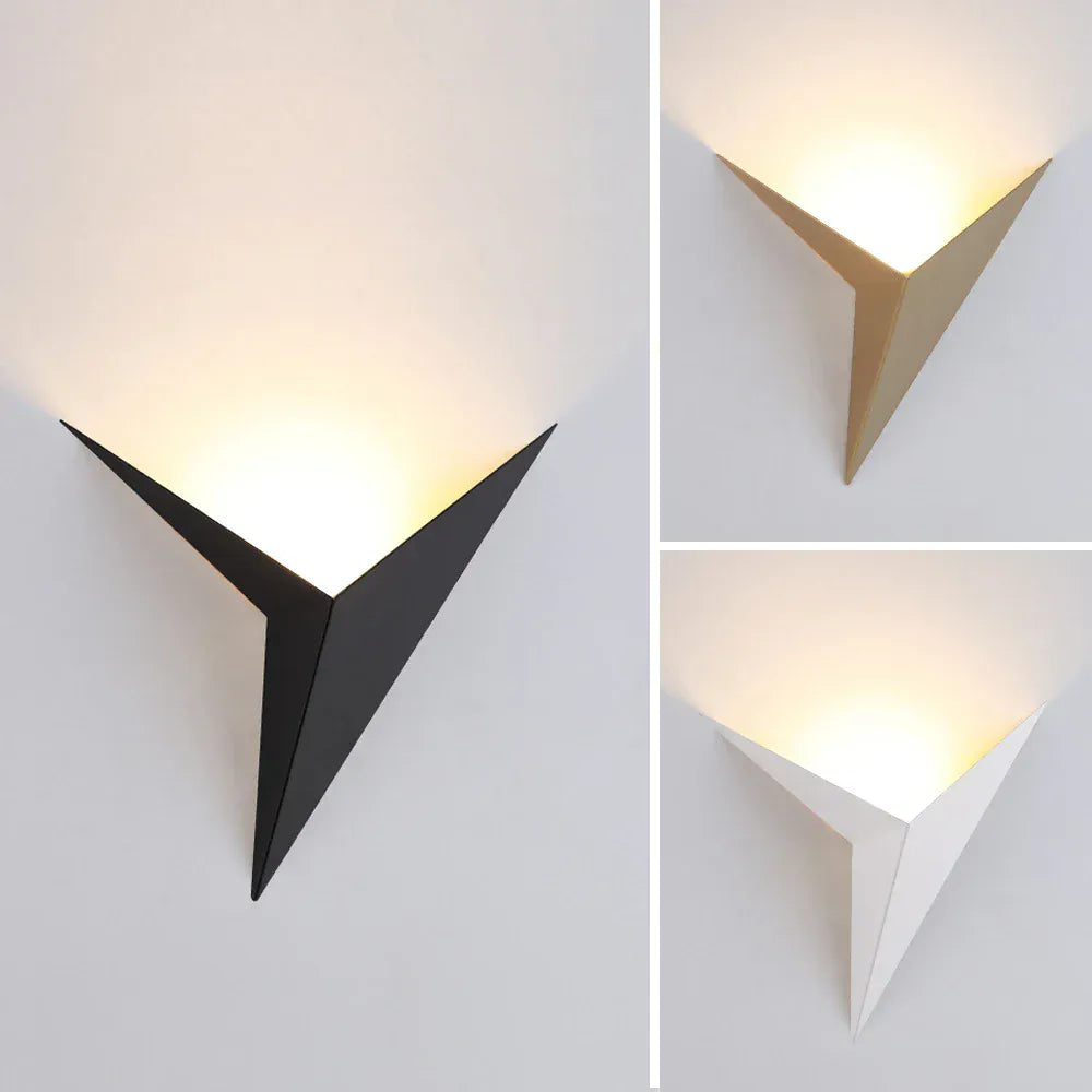 Applique murale triangle led