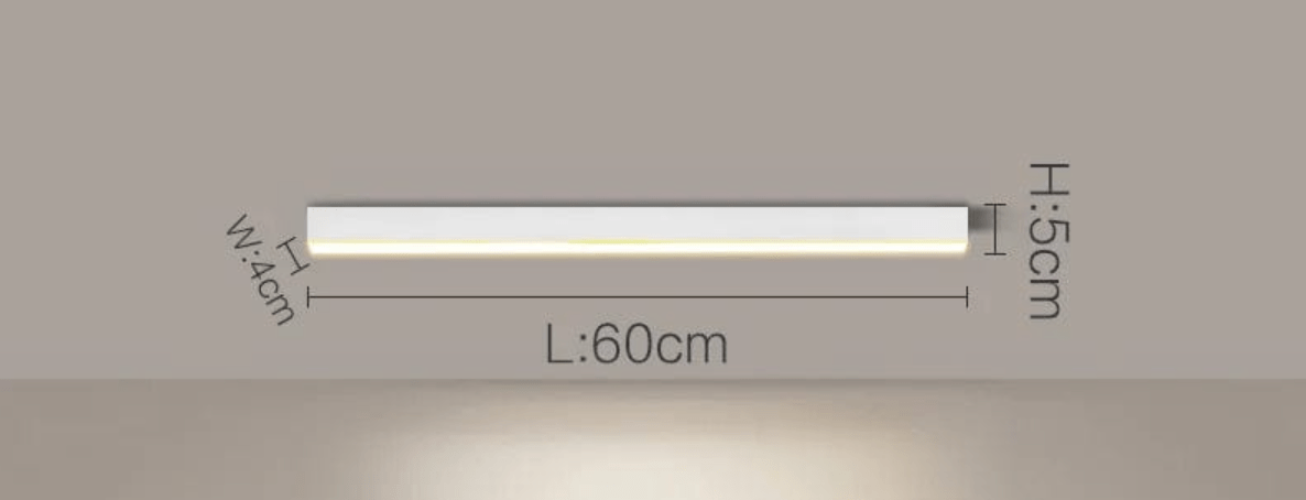 BLANC 60 CM / LUMIÈRE CHAUDE (3000K) Plafonnier barre led