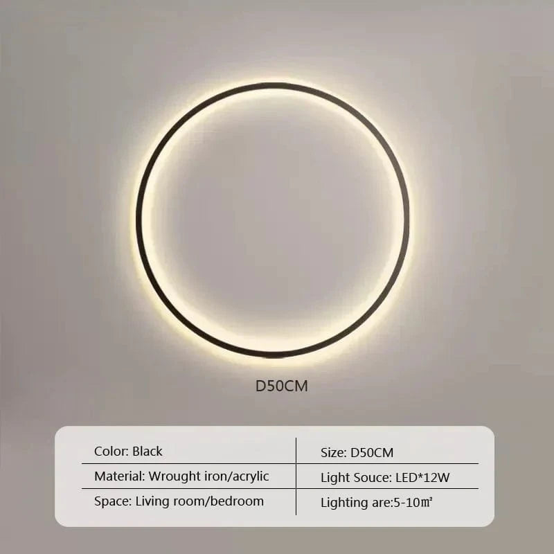 Type A 50cm / TRICOLORE (no RC) Cercle led lumineux