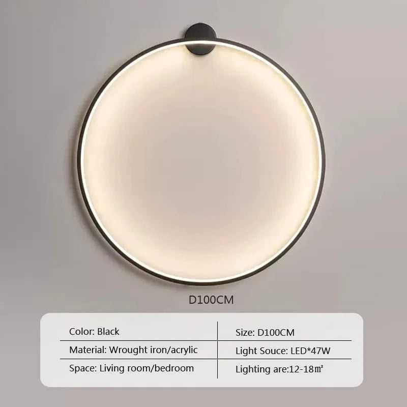 Type B 100cm / TRICOLORE (no RC) Cercle led lumineux