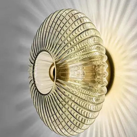 WLGL025 Smoke Grey / Warm white Glass Wall Lamp Glass Wall Sconce For Corridor Background Bedroom Living Room Bedside Ambiance Wall Light Indoor Home Decor