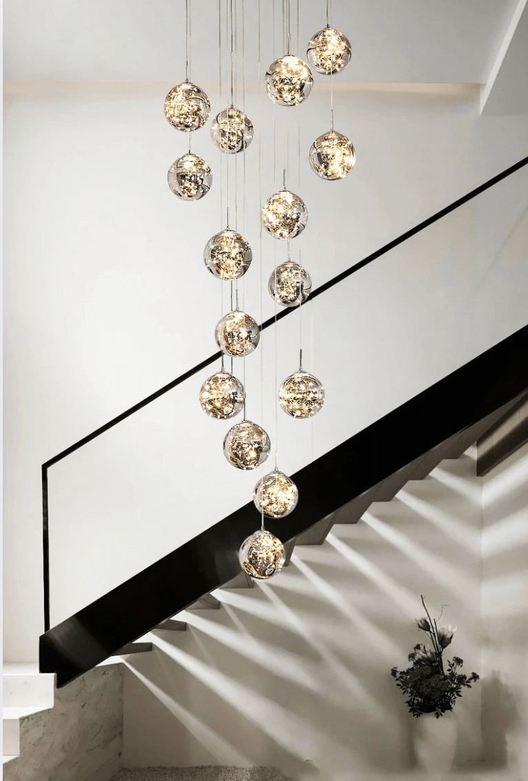 Grand lustre pour plafond haut