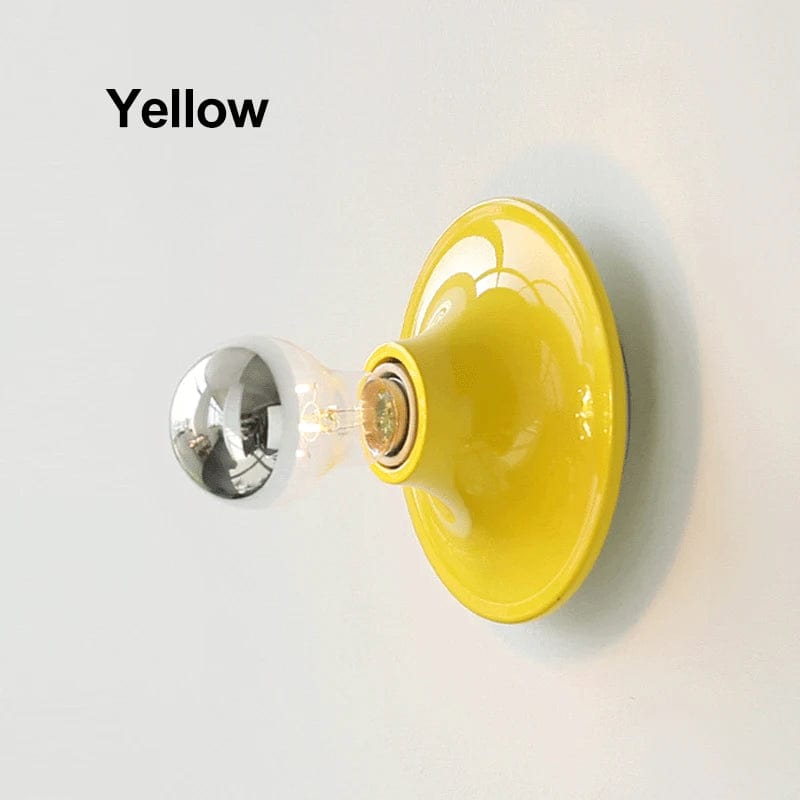 JAUNE Applique murale avec ampoule
