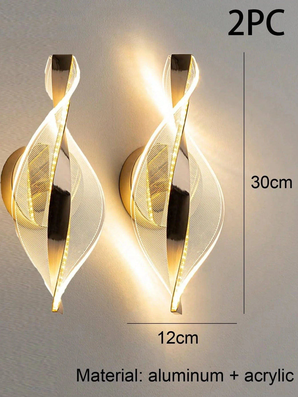 DORÉ B  X 2 PIÈCES Lampe applique murale design