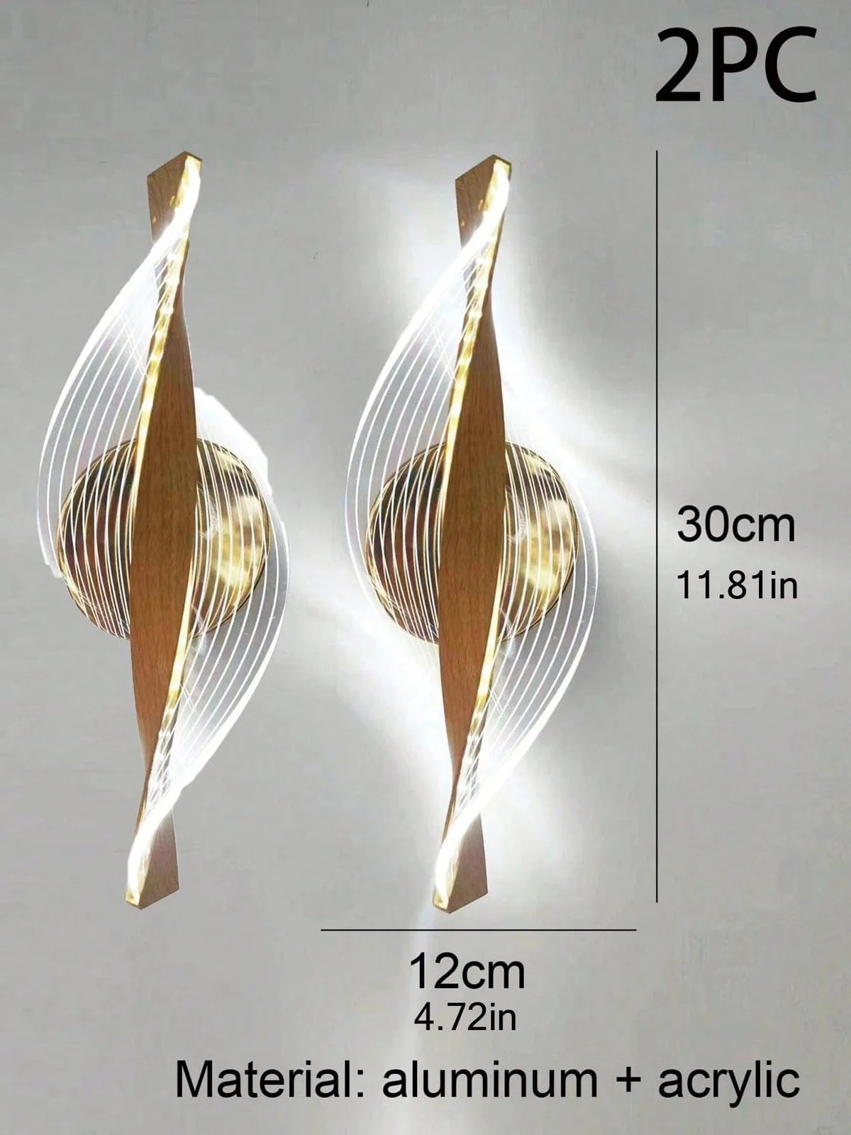 DORÉ E  X 2 PIÈCES Lampe applique murale design