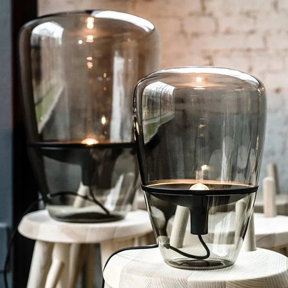 Lampe en verre design