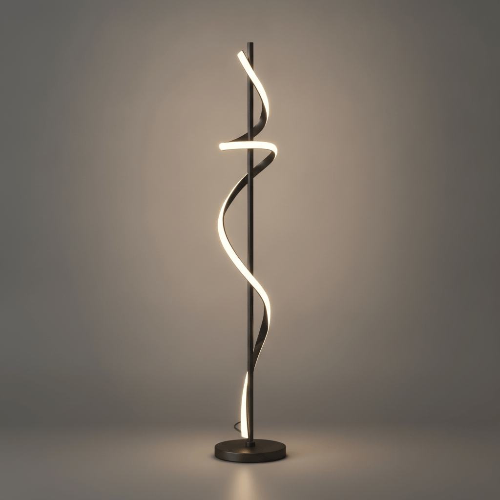 NOIR, Hauteur 140 CM, Base 25 CM / TRICOLORE Lampe LED puissante