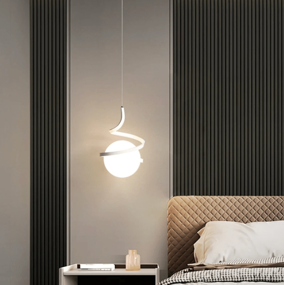 Luminaire suspension boule design
