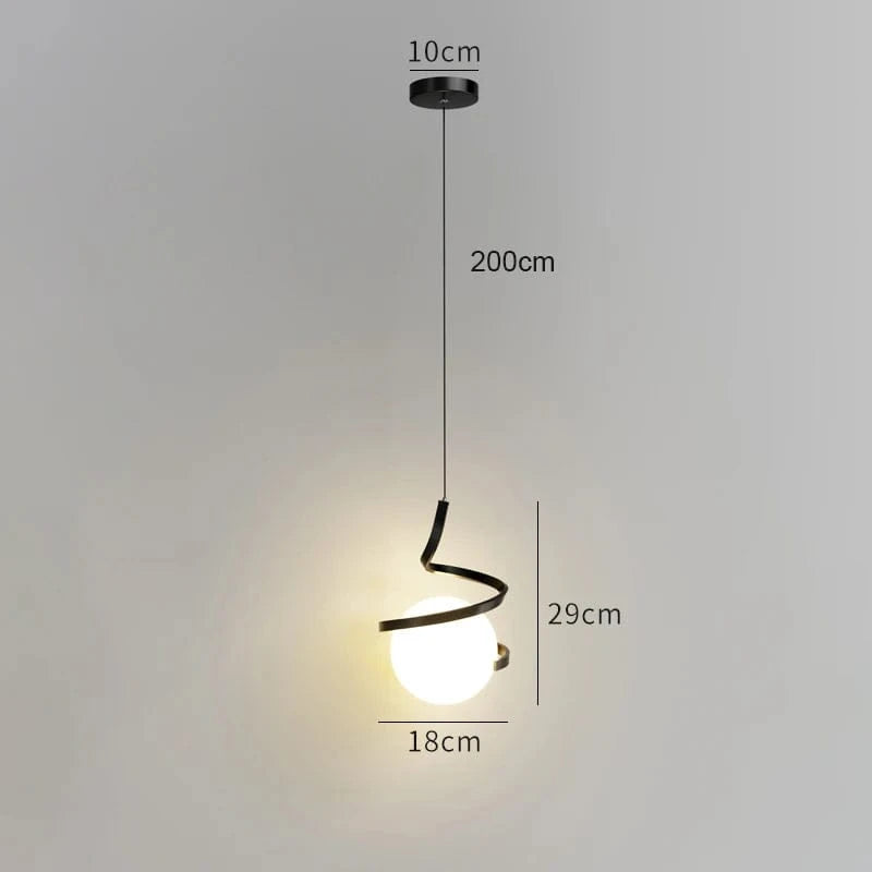 NOIR Luminaire suspension boule design