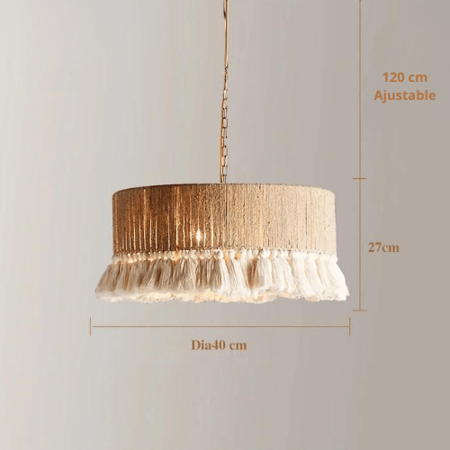Lustre bohème chic