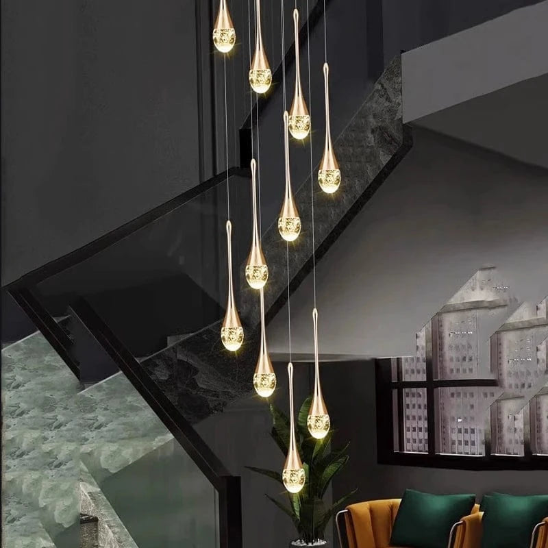 Lustre goutte d'eau cristal