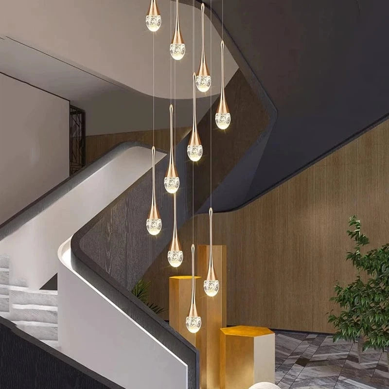 Lustre goutte d'eau cristal
