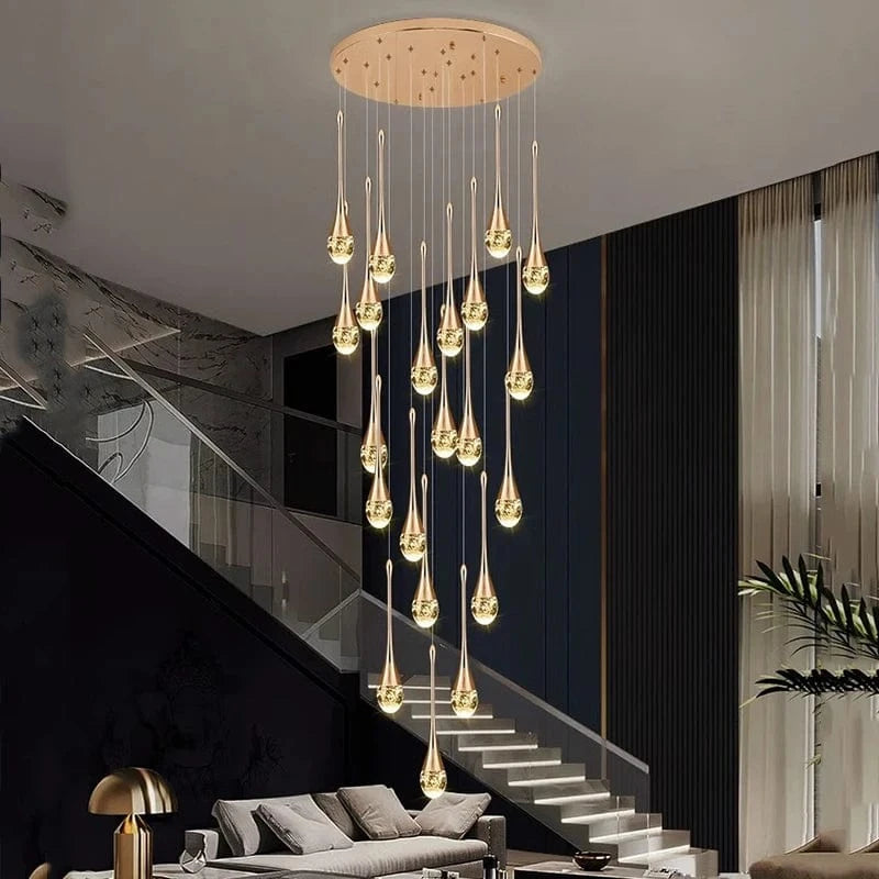 Lustre goutte d'eau cristal