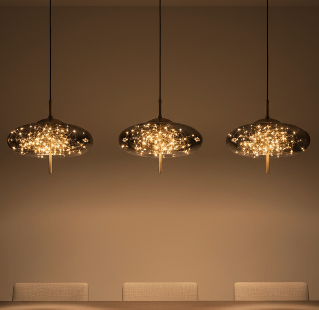 Lustre verre fumé