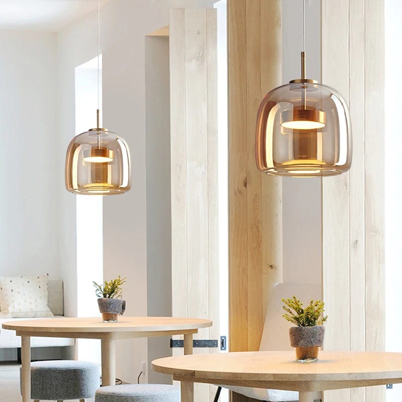 Lustres design en verre