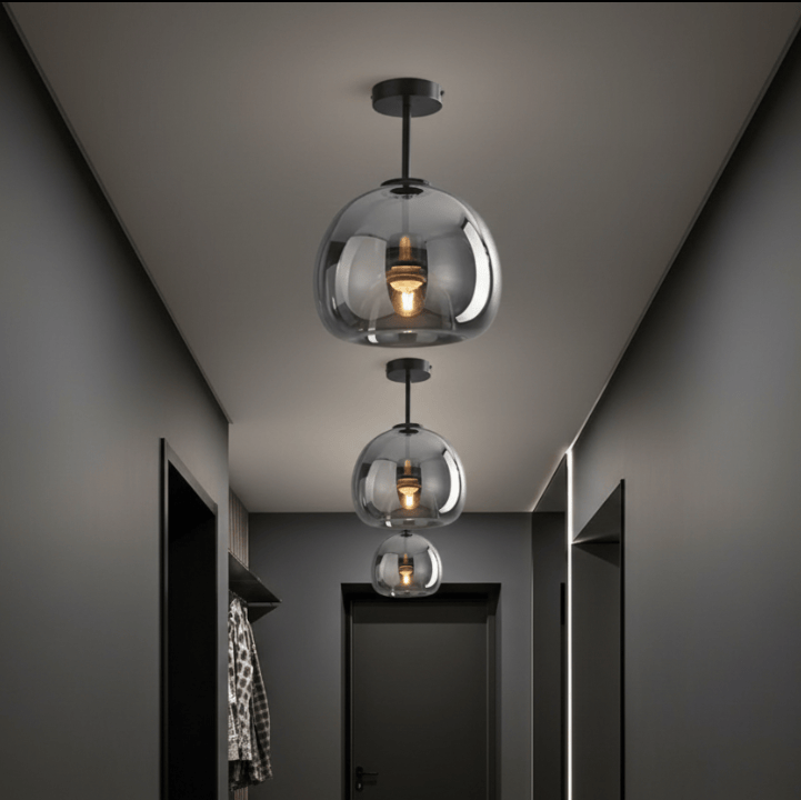 Lustre bulle verre