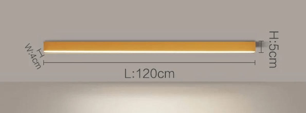 OR 120 CM / LUMIÈRE CHAUDE (3000K) Plafonnier barre led