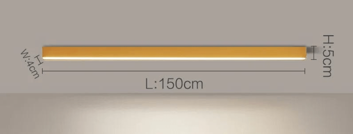 OR 150 CM / LUMIÈRE CHAUDE (3000K) Plafonnier barre led