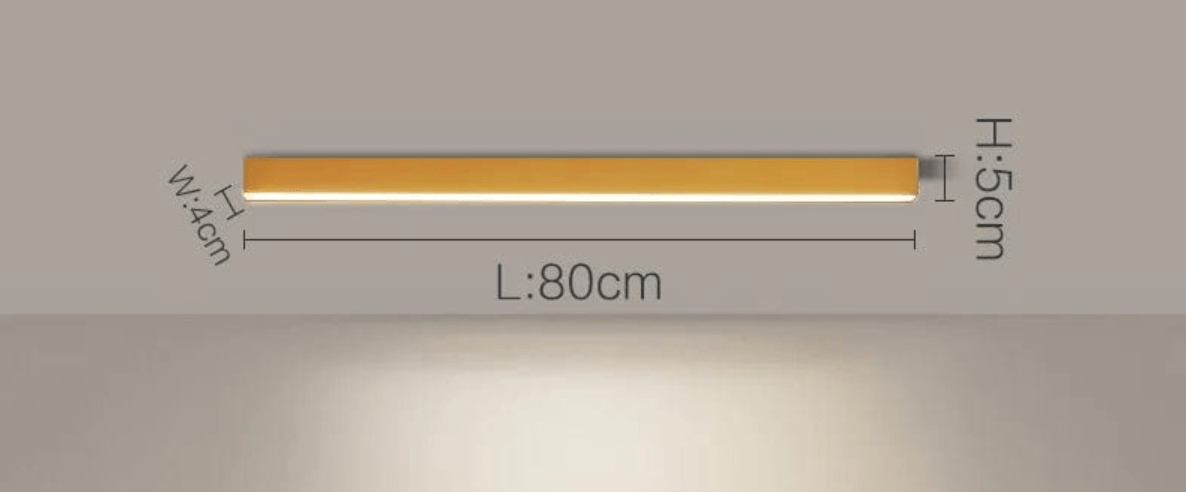 OR 80 CM / LUMIÈRE CHAUDE (3000K) Plafonnier barre led