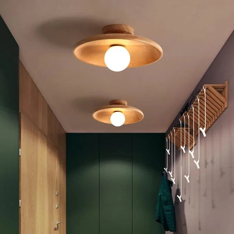 Plafonnier bois scandinave