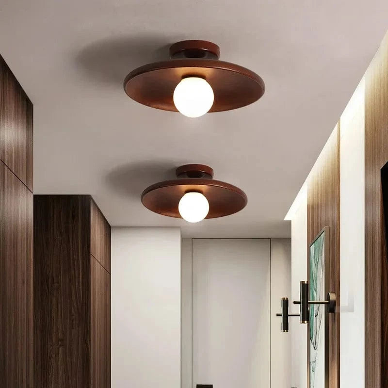 Plafonnier bois scandinave