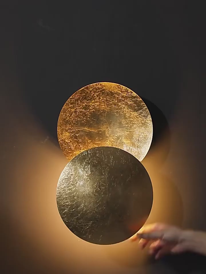 Wandleuchte Sonnenfinsternis Drehbar