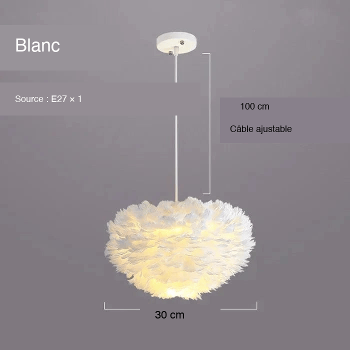 Suspension à plumes