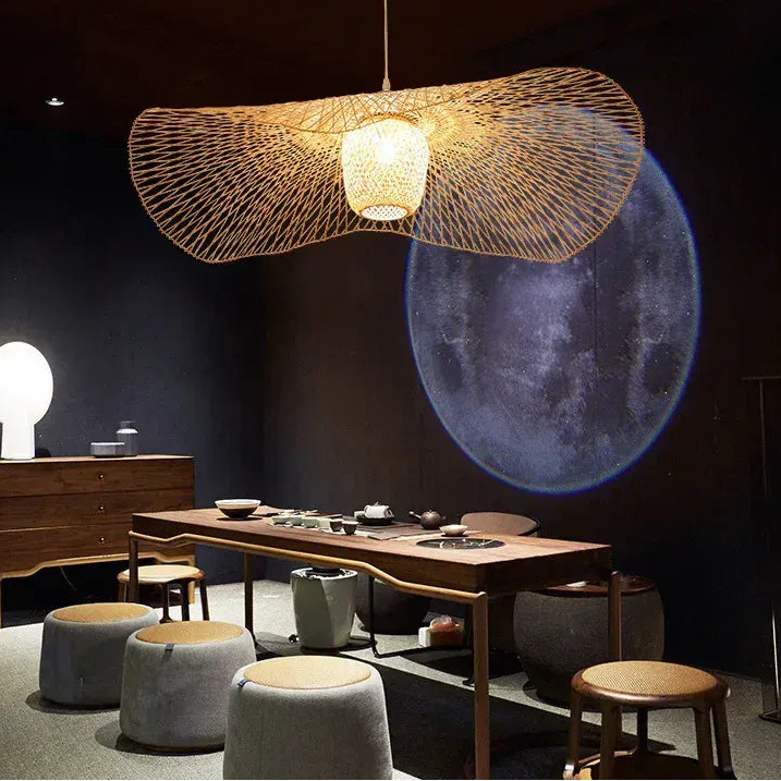 Suspension bambou design japandi