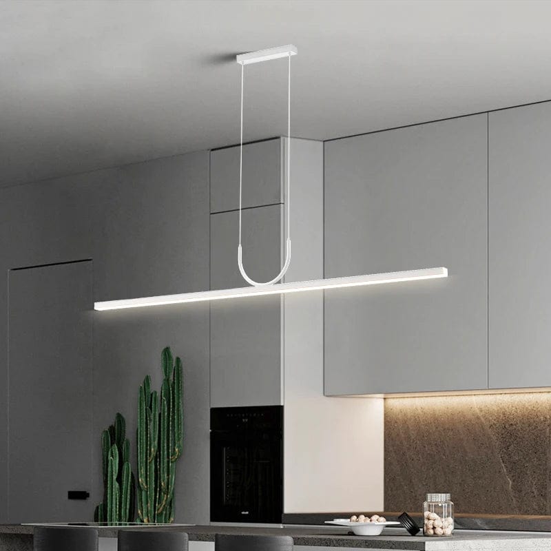 Suspension barre LED minimaliste en métal noir