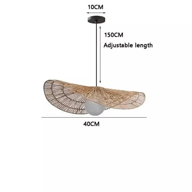 B-40CM Suspension en corde de chanvre