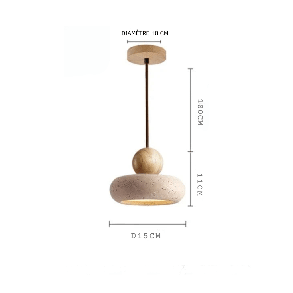 BAMBOU Suspension en pierre naturelle