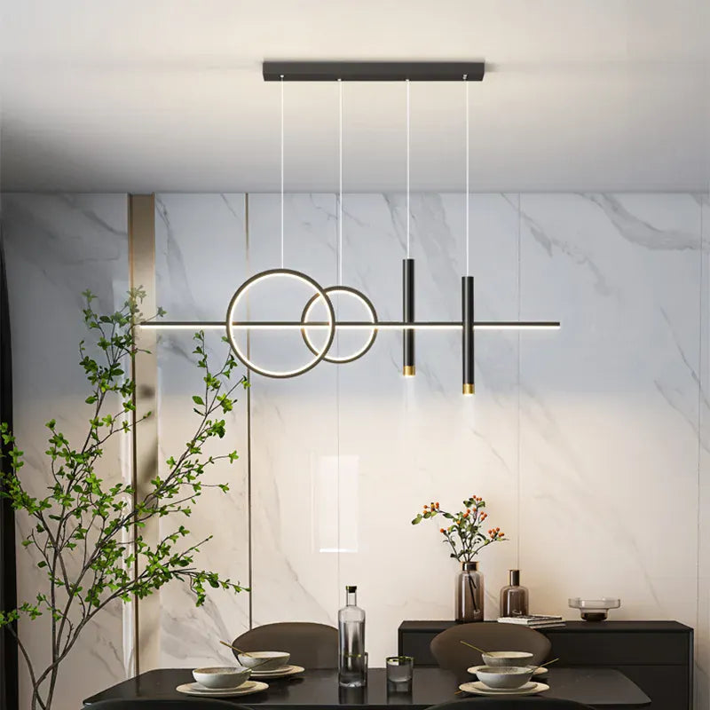 Suspension LED design avec spot intégré