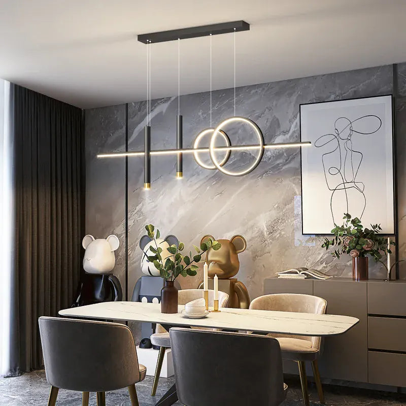 Suspension LED design avec spot intégré