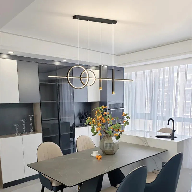 Suspension LED design avec spot intégré