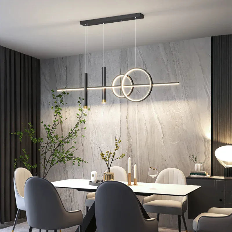 Suspension LED design avec spot intégré