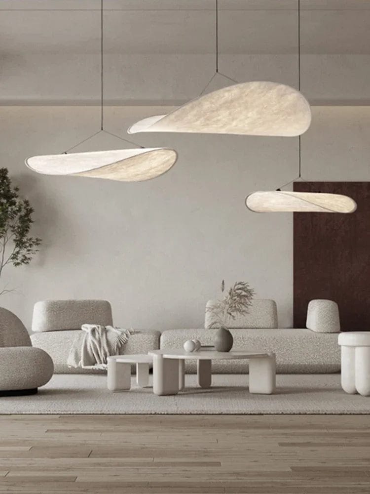 Suspension luminaire en tissu